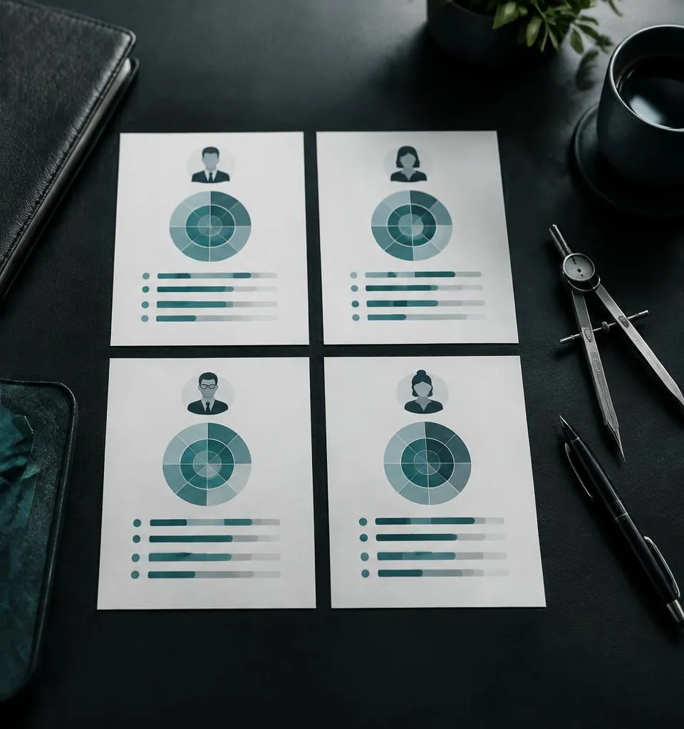 Perfiles de competencias preparados para su análisis